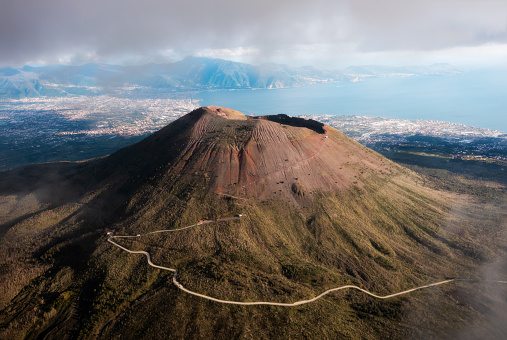 Cotopaxi Volcano View from Bicentennial Park (old airport Mariscal Sucre) in Quito-Ecuador