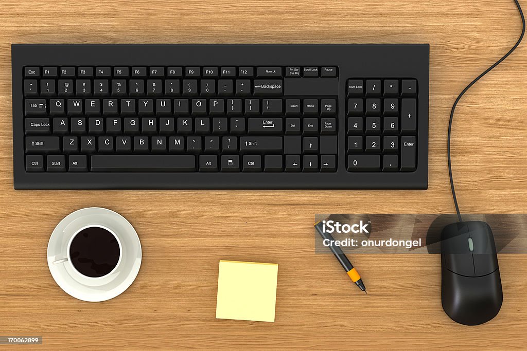 Serviço Ambiente de trabalho - Royalty-free Teclado de Computador Foto de stock