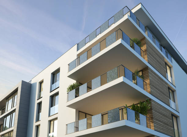 istock Apartment house with solar panels 1700637141