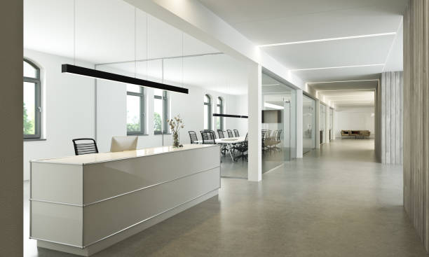 istock Reception of an office building 1700637168