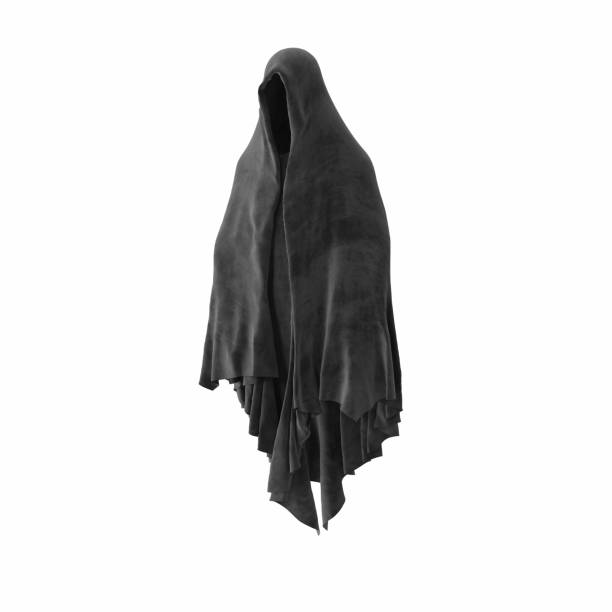 istock Halloween scary ghost dementor character isolated on white background. 1700662187