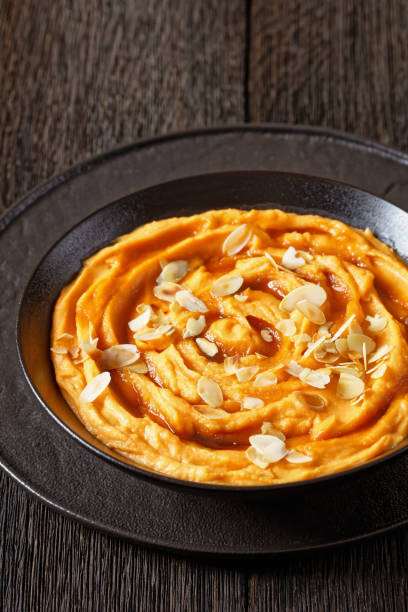 istock vanilla whipped sweet potatoes with maple syrup 1700675325