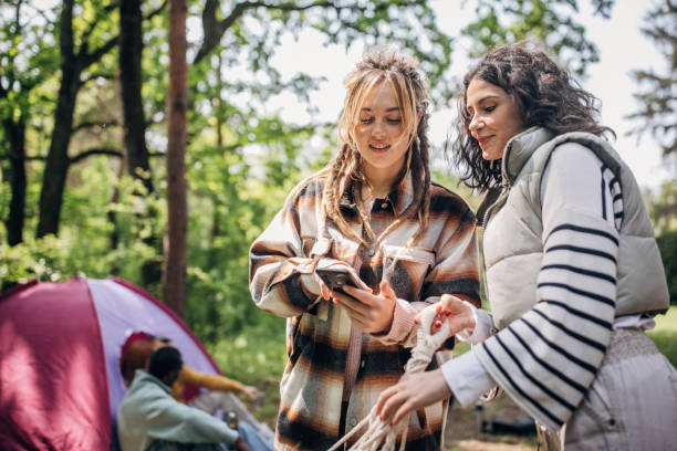 istock Friends camping in nature 1700708231