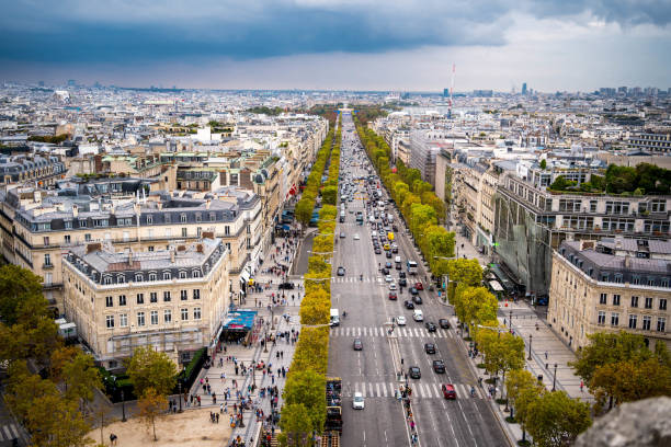 istock View of Paris from Arc de Triomphe 1700711670