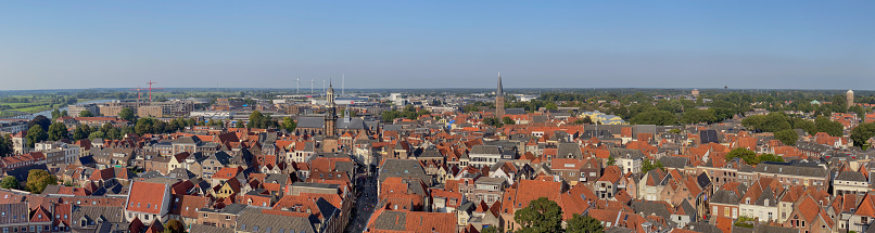 Panoramic view of the city of Zutphen. Netherlands