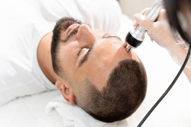 istock Radio frequency lifting known as a RF-lifting treatment for man patient 1700781535