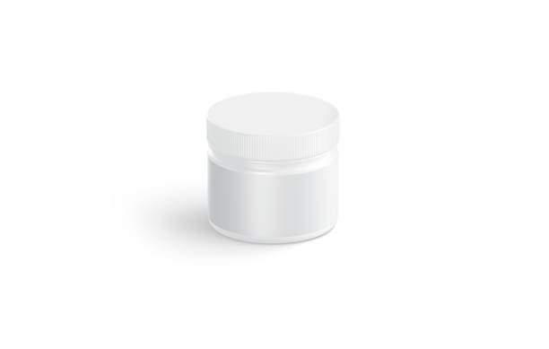 istock Blank white small nutrition can mockup, side view 1700789055