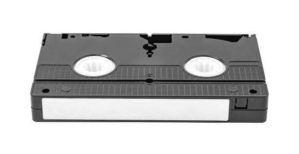 istock Videocassette for video recorder, blank white sticker, isolated on white background with clipping path 1700845757