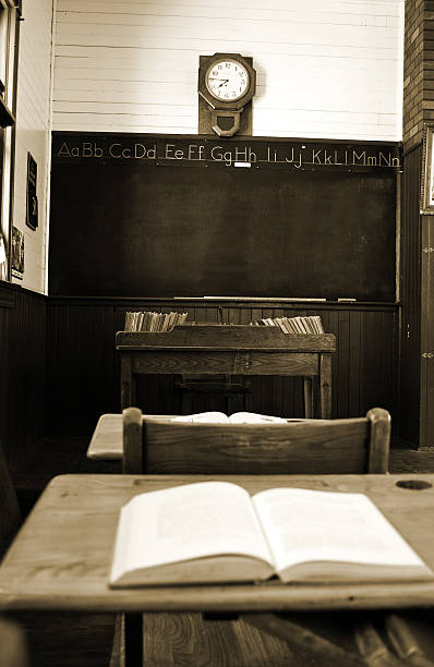 istock Vintage  Classroom in Sepia 170085834
