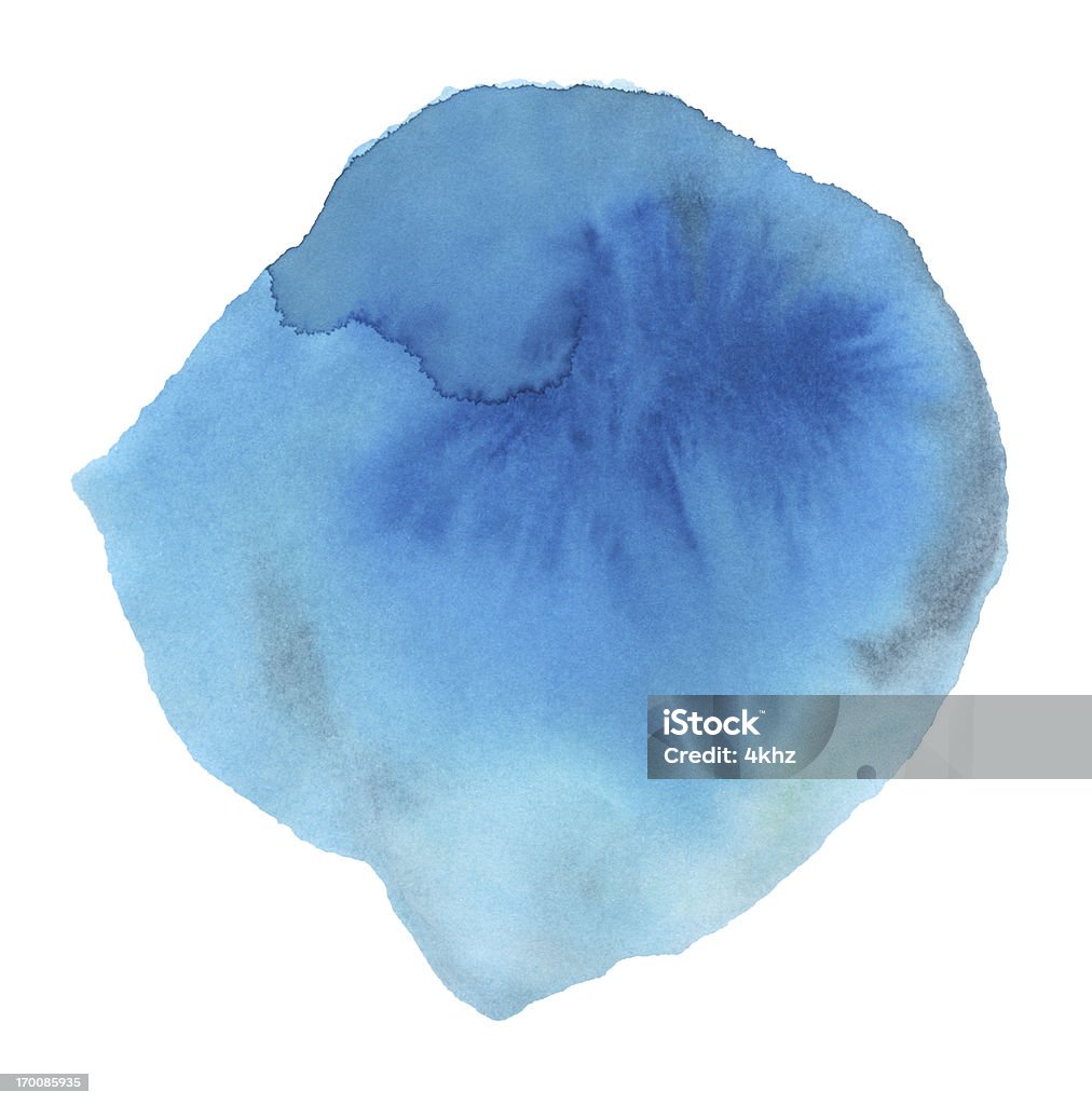 Blaue Aquarell Farbe Struktur - Lizenzfrei Abstrakt Stock-Illustration