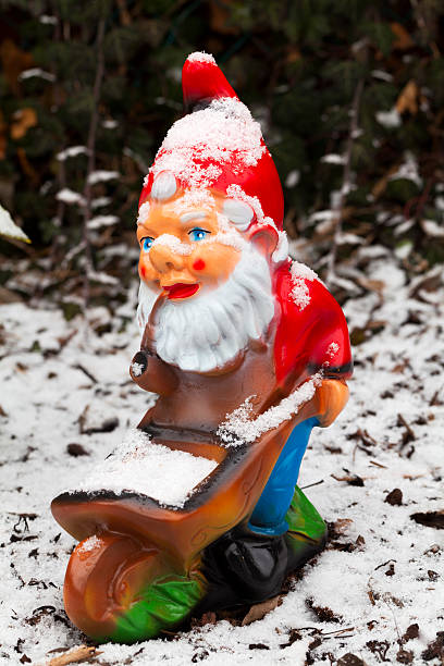 istock Garden Gnome in Winter 170086584