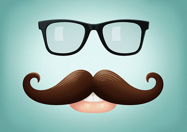 Mustache And Glasses Stock Illustration - Download Image Now - Mustache,  Smiling, Movember - iStock