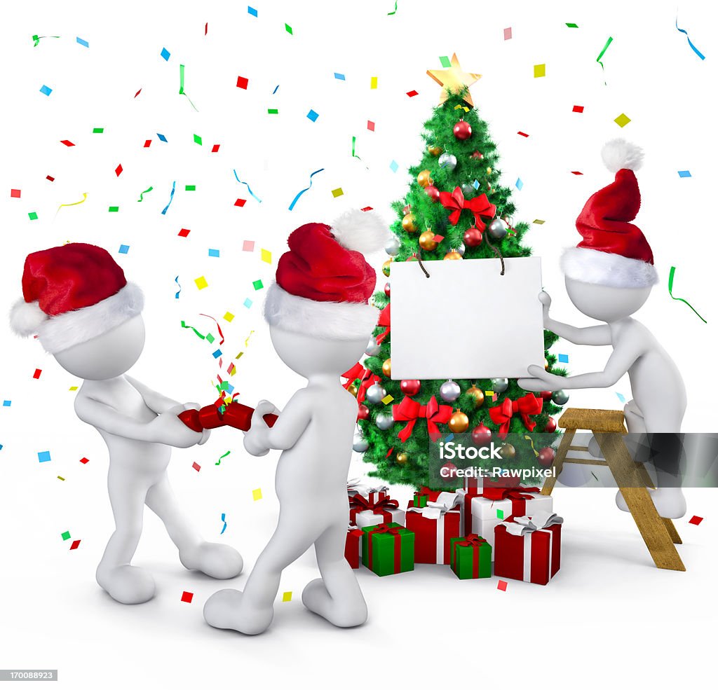 Divertimento Natale con spazio copia - Foto stock royalty-free di Albero