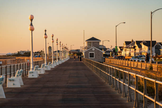 istock Golden hour on the boardwalk 1700895840
