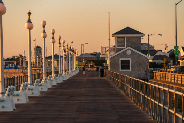 istock Golden hour on the boardwalk 1700895841