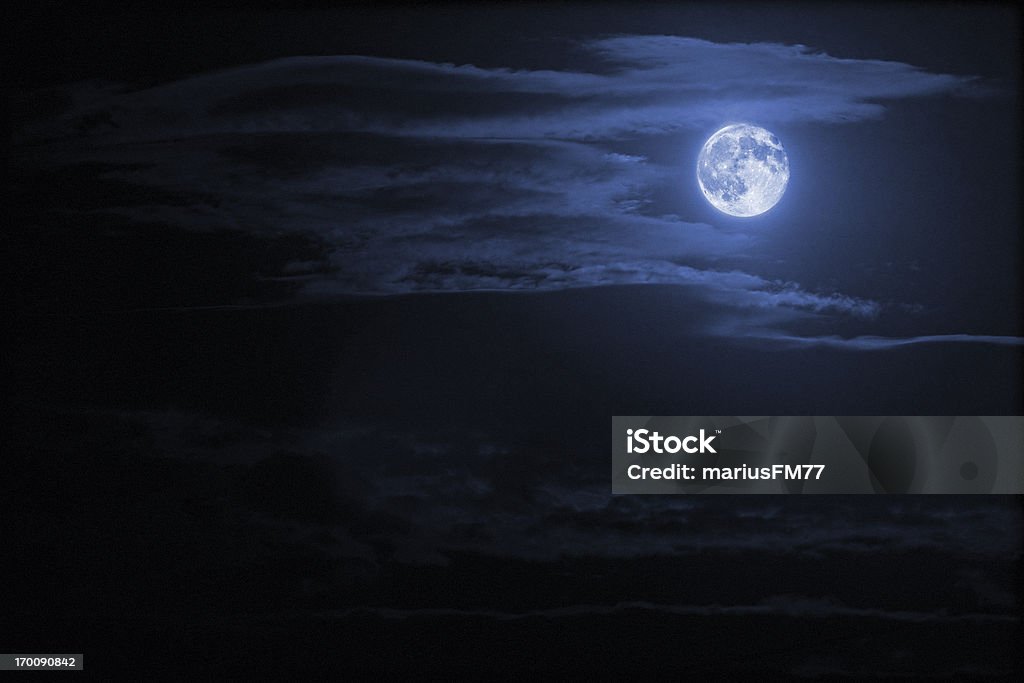 night sky and moon Night Stock Photo