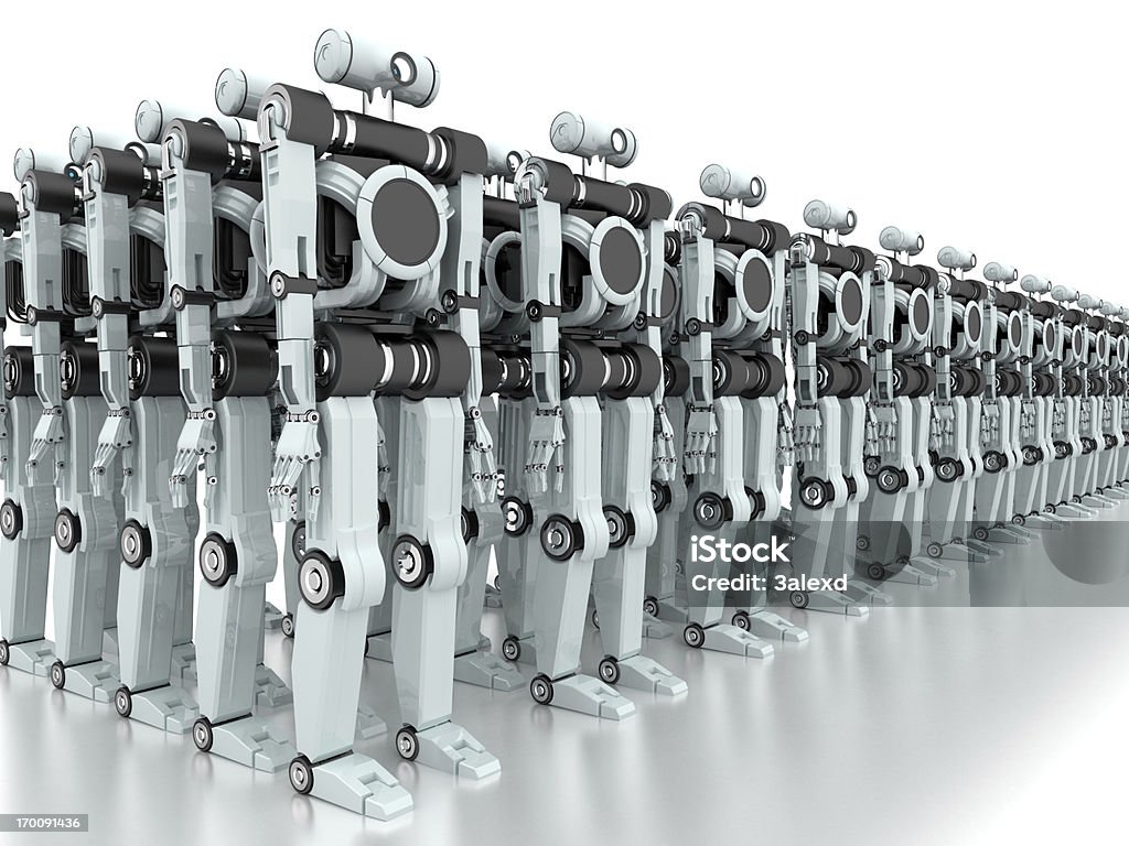 Роботы - Стоковые фото Большая группа объектов роялти-фри