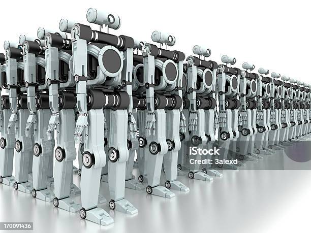 Роботы — стоковые фотографии и другие картинки Большая группа объектов - Большая группа объектов, Робот, Киборг