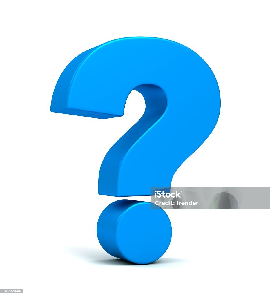 Blue question mark Question Mark Stock Photo