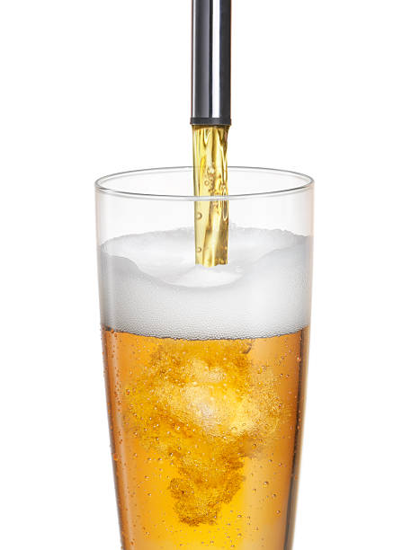 cerveza - beer beer glass isolated glass fotografías e imágenes de stock