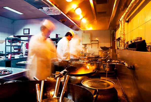 istock motion chefs of a restaurant kitchen 170093505