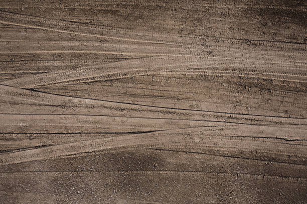 Tire Tracks Tire tracks in the soil. mud photos stock pictures, royalty-free photos & images