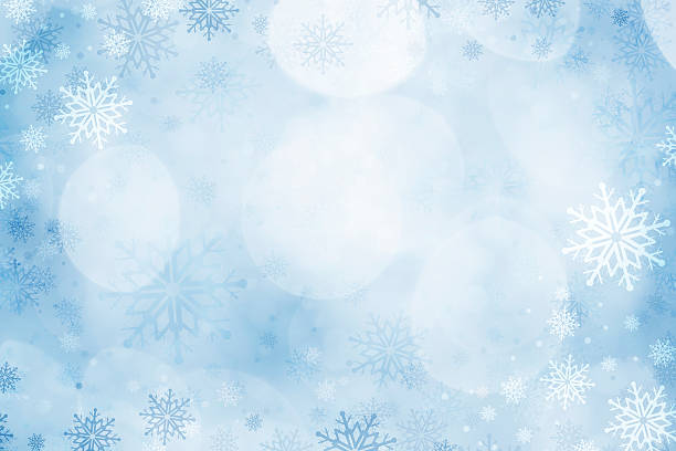 sfondo di natale fiocchi di neve - christmas snow foto e immagini stock
