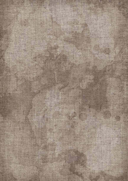 istock Hi-Res Artist's Unprimed Linen Canvas Mottled Blotted Vignette Grunge Texture 170093884