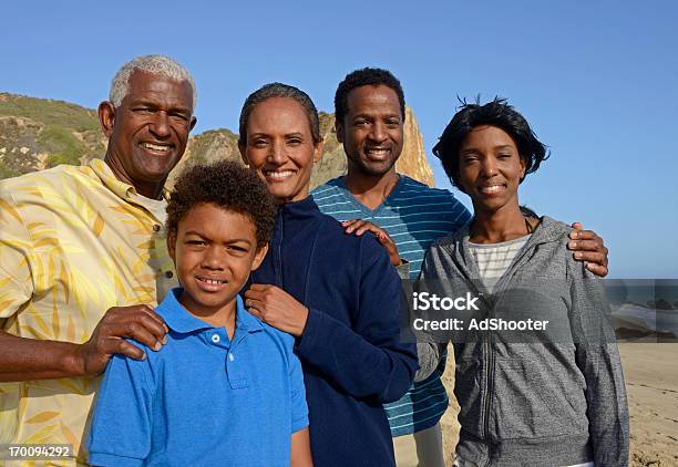 African American Family Stock Photo - Download Image Now - Grandfather, Large Family, Adult