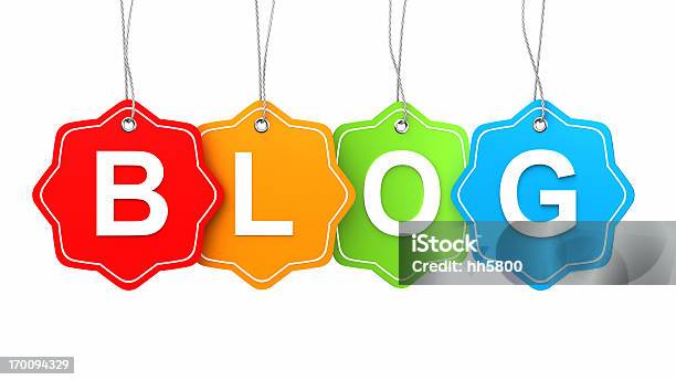 Bloglabel Stockfoto und mehr Bilder von Bloggen - Bloggen, Geschäftsleben, Abstrakt