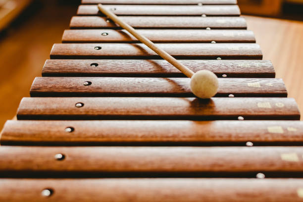 istock Wooden xylophone in a music classroom 1700946751