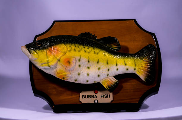 Wooden Bass Fish Trophy