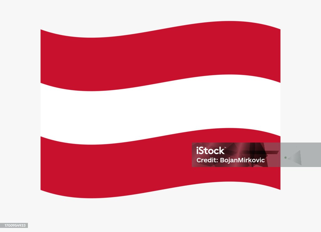 Austrian Post Vector Austria Waving Flag Vector Stock Illustration - Download Image Now ...