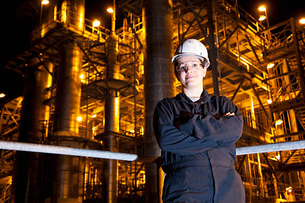 istock Female worker at chemical plant 170095991