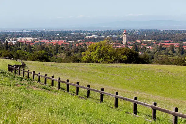 Photo of Stanford University, Hoover Tower, Palo Alto and the South Bay