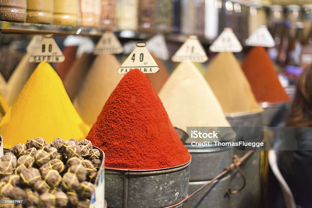 Marrakesch Spice Market - Lizenzfrei Gewürz Stock-Foto