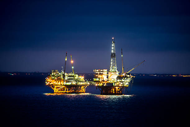 istock Oil Rig at Sunrise 170098443