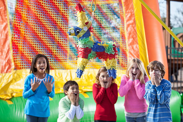 istock Pinata at children's birthday party 170098570