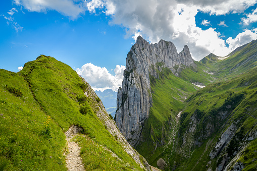 Saxer Lucke in Appenzeller Alps in Switzerland