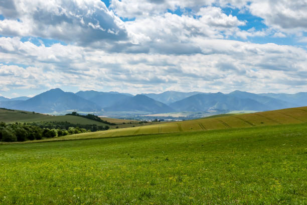 Picturesque view on Low Tatras mountains in Slovakia