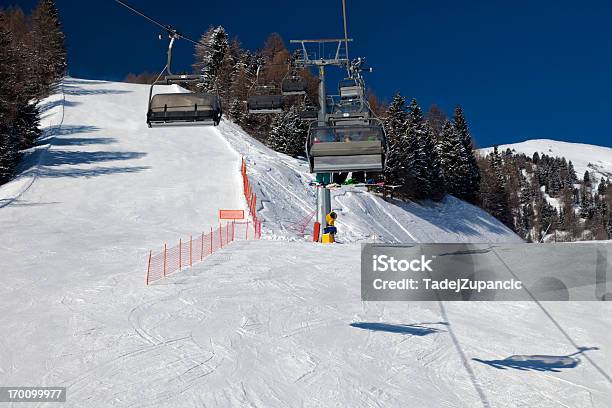 Ski Slope Stock Photo - Download Image Now - Blue, Clear Sky, Copy Space