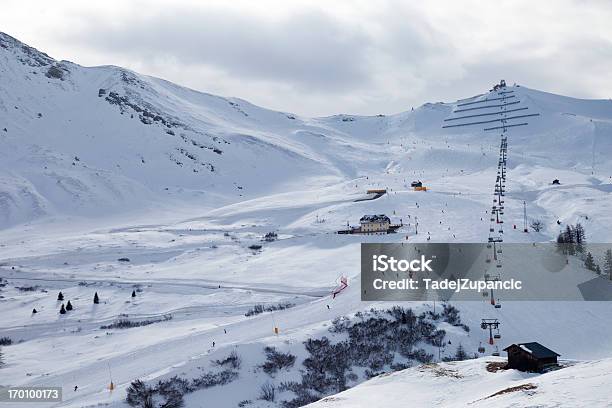 View Of The Ski Slope Stock Photo - Download Image Now - Cloud - Sky, Dolomites, European Alps