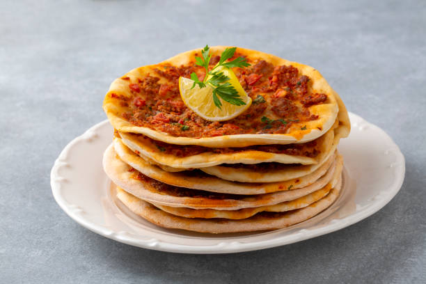istock Turkish Food Findik Lahmacun - Mini Pizza 1701010145