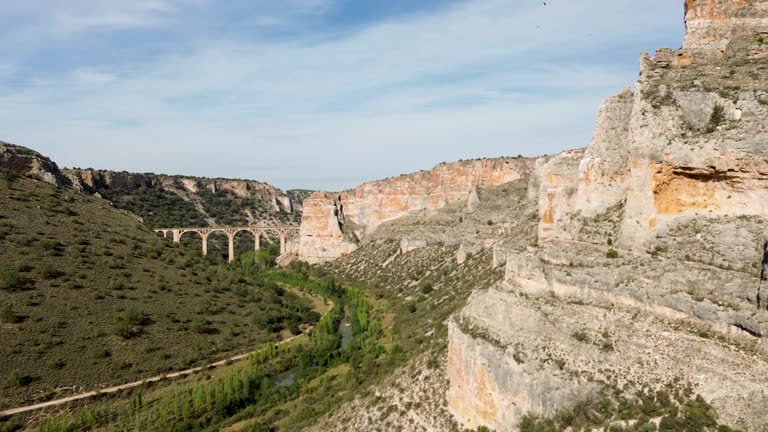 Canyon of the river Riaza, river gorges