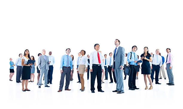 istock A large business team on a white background 170102196