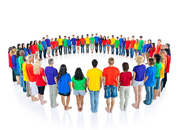 istock Colourful world people in circle. 170102329