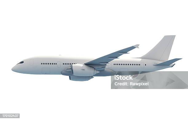 Foto de Avião e mais fotos de stock de Avião - Avião, Fundo Branco, Figura para recortar