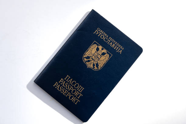 istock A Serbian passport isolated in white. 1701035416