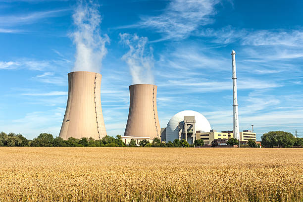 원자력 발전소 - natural chimneys 뉴스 사진 이미지