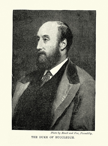 Vintage illustration William Montagu Douglas Scott, 6th Duke of Buccleuch, Victorian 1890s